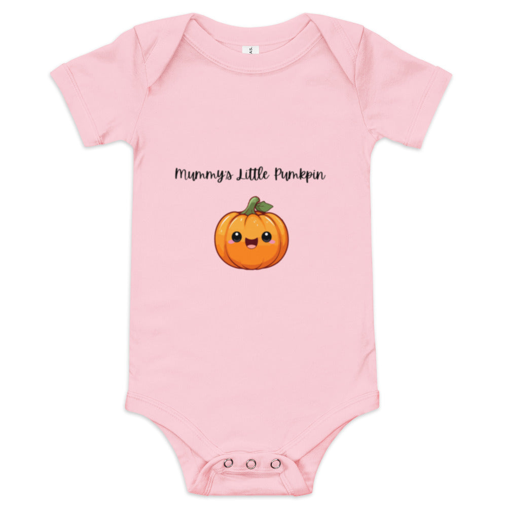 Mummy's Little Pumpkin Baby short sleeve one piece