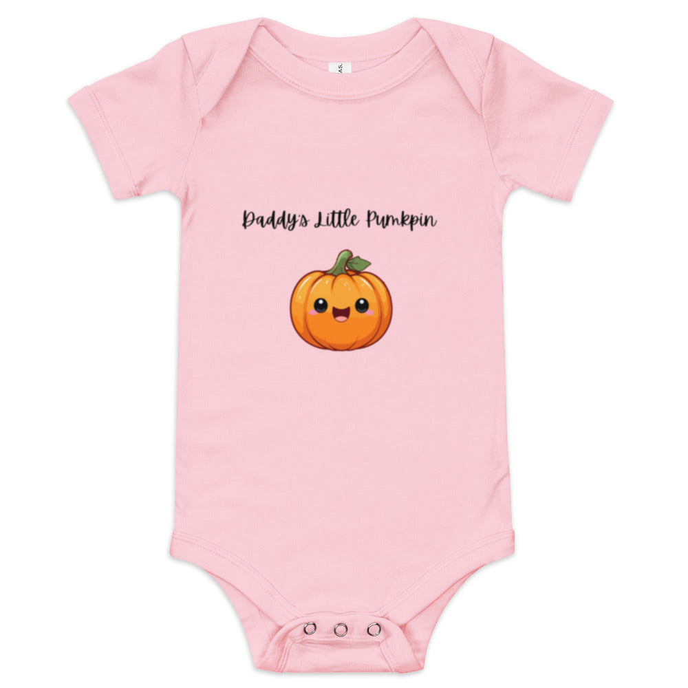 Daddy's Little Pumpkin Baby short sleeve one piece