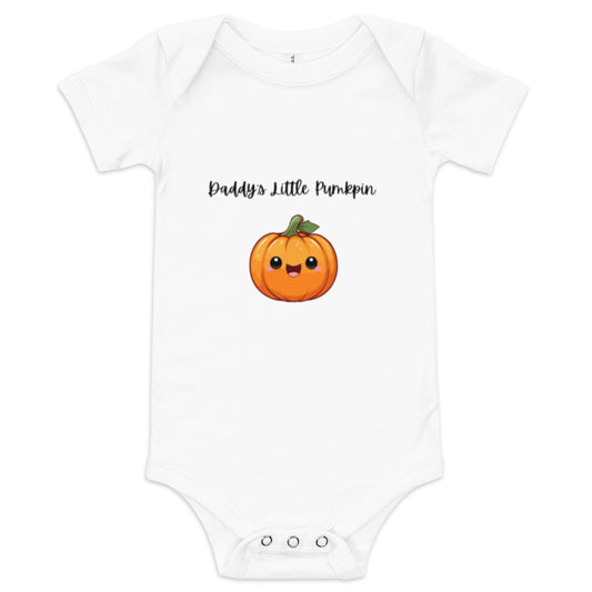 Daddy's Little Pumpkin Baby short sleeve one piece
