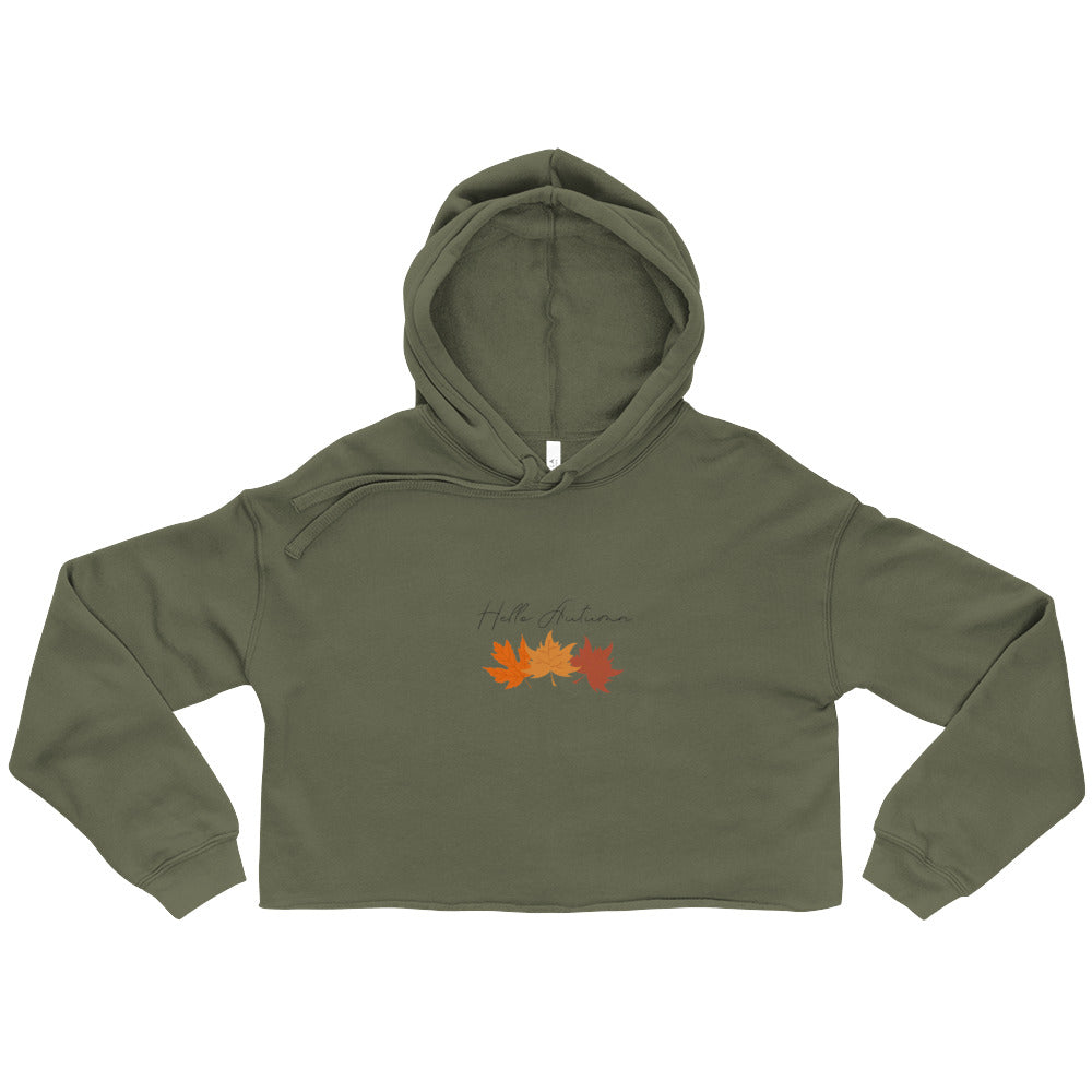 Hello Autumn Crop Hoodie